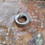 anello tuareg a fascia in argento antico lavorato